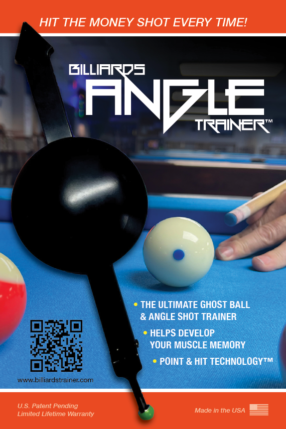 Billiards Angle Trainer - Precision Pool Shot Aiming Aid | Improve Your Pool Skills | Perfect for Beginners & Intermediate Players | USA Made, Veteran-Owned